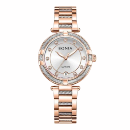 Bonia Valore Elegance BNB10848-2517 Silver Sunray Dial Color Women Watch
